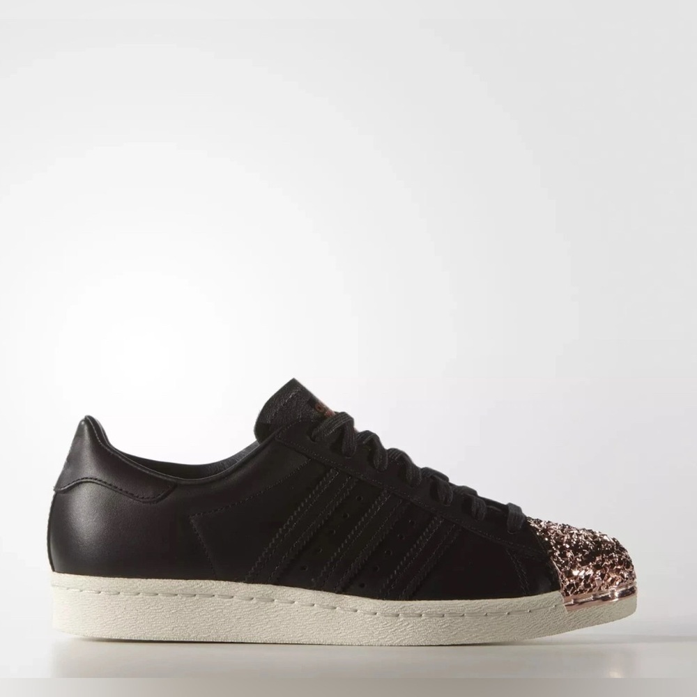 Adidas Superstar 80s 3D Black Copper Gold Metal Toe Shoes 6